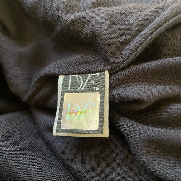 Diane Von Furstenberg Zarita Midnight Navy Blue Stretch Lace Shift Dress NWT 8 - Picture 10 of 12